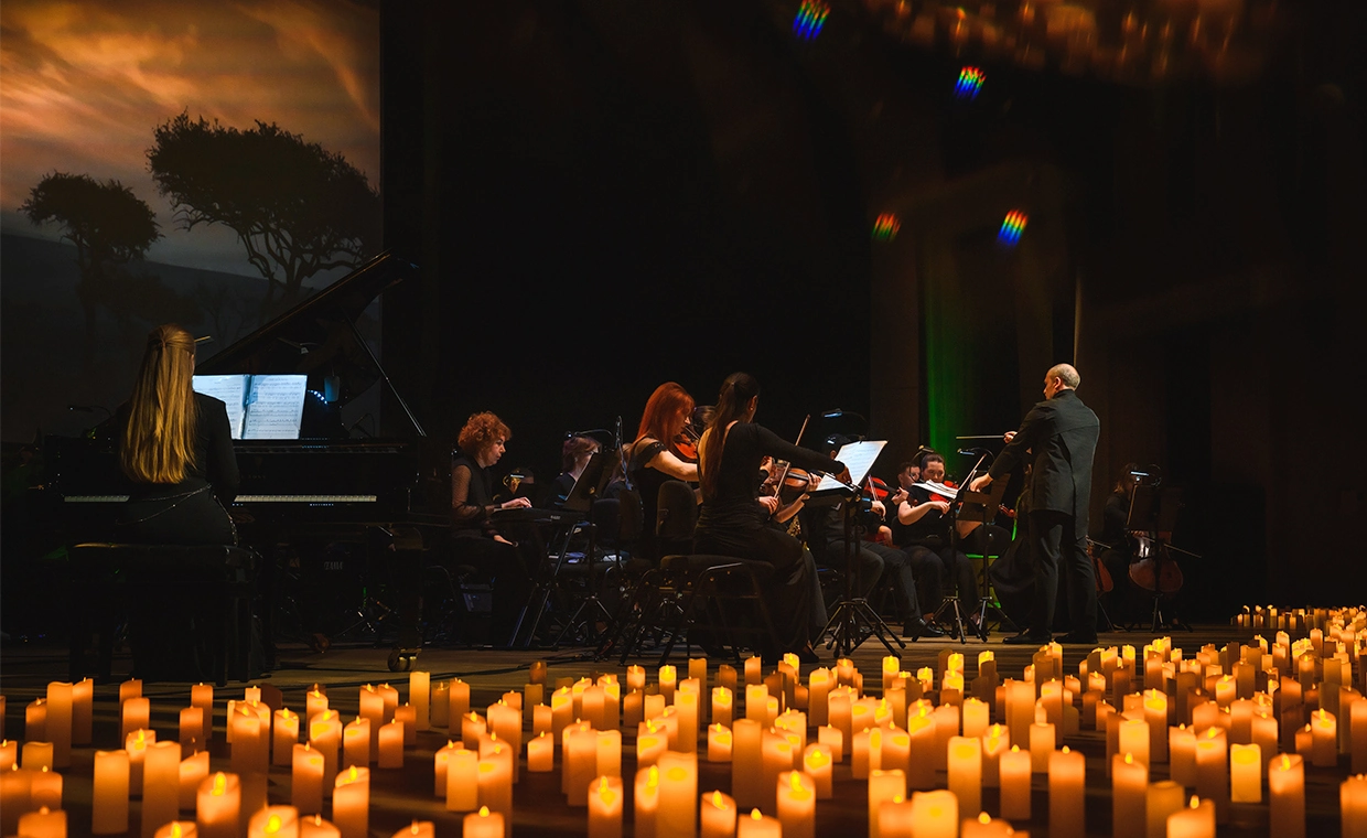 Мировые саундтреки в мерцании 1000 свечей